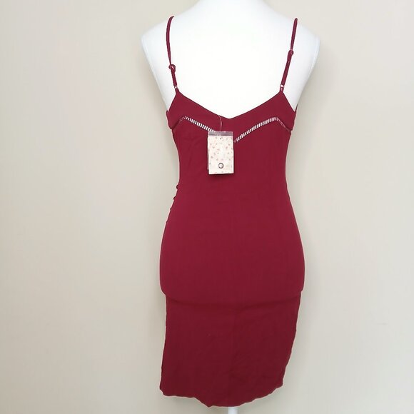 NWT Free People Intimately Free Dylan Bodycon Wrap Mini Dress Size XS - Picture 7 of 13